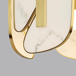 Люстра с мраморными вставками Marble Plates варинант исполнения - 4 | Loft Concept в Красноярске