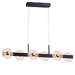 Линейный подвесной светильник с круглыми плафонами и золотистыми акцентами Aurelia Circles варинант исполнения - 2 | Loft Concept в Красноярске