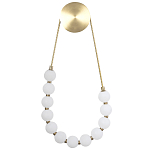 Настенный светильник с плафонами в виде шаров из акрила Pearls Suspension Brass Wall Lamp варинант исполнения - 1 | Loft Concept в Красноярске