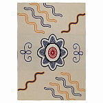 Плед хлопковый по мотивам эвенских орнаментов Ural and Siberian Patterns варинант исполнения - 1 | Loft Concept в Красноярске