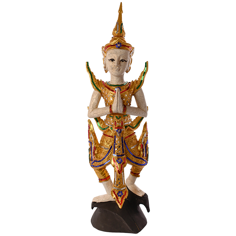 Декоративная статуэтка из керамики с инкрустацией Teppanom Statuette Мульти Золотой Декоративная статуэтка из керамики с инкрустацией Teppanom Statuette Мульти Золотой в Красноярске | Loft Concept