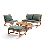 Садовый 2-х местный диван с каркасом из акации Green варинант исполнения - 4 | Loft Concept в Красноярске