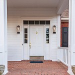 Настенный фонарь цилиндрической формы с рифленым стеклом в золотом каркасе на черном прямоугольном основании Eurofase варинант исполнения - 8 | Loft Concept в Красноярске