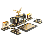 Настольный письменный набор из яшмы и долерита в подарочной упаковке Manager Organizer варинант исполнения - 4 | Loft Concept в Красноярске