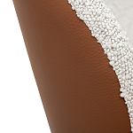 Стул мягкий с обивкой из рогожки и экокожи Contrasting Performance варинант исполнения - 3 | Loft Concept в Красноярске