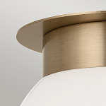 Потолочный светильник с белым матовым шарообразным плафоном Kichler варинант исполнения - 2 | Loft Concept в Красноярске