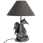 Настольная лампа с абажуром Дракон Silver Dragon варинант исполнения - 5 | Loft Concept в Красноярске