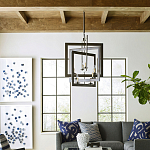 Люстра из пересекающихся квадратных элементов Intersecting Squares варинант исполнения - 2 | Loft Concept в Красноярске