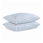 Постельное белье голубого цвета из перкаля с принтом 200х220 см Aurora Allure варинант исполнения - 2 | Loft Concept в Красноярске