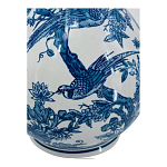 Ваза с мотивами цветущего сада с попугаями Blue Vase Inspired by Nature варинант исполнения - 3 | Loft Concept в Красноярске