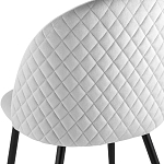 Мягкий стул в сером велюре Miruna Chair варинант исполнения - 6 | Loft Concept в Красноярске