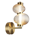 Бра с 2-мя рифлеными стеклянными шарами Marcelh Light варинант исполнения - 6 | Loft Concept в Красноярске