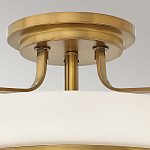 Потолочный светильник с круглым матовым белым плафоном Hinkley варинант исполнения - 2 | Loft Concept в Красноярске