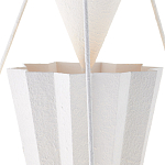 Люстра светодиодная белая геометрической формы с рифленым плафоном White Geometric Lamps варинант исполнения - 2 | Loft Concept в Красноярске