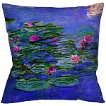 Подушка декоративная с цветочным принтом Impressionism in Art варинант исполнения - 1 | Loft Concept в Красноярске
