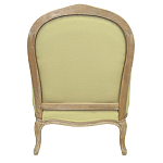 Кресло Ava Classical Armchair green striped flax варинант исполнения - 2 | Loft Concept в Красноярске