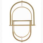 Комплект из 2-х приставных столиков на металлическом основании цвета латунь Ambassador варинант исполнения - 3 | Loft Concept в Красноярске