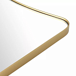 Зеркало золотистое с закруглёнными углами Thin Frame варинант исполнения - 3 | Loft Concept в Красноярске