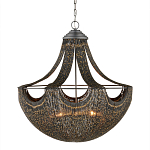 Люстра в форме колокола с декором из тонких железных нитей Jagged Pattern варинант исполнения - 3 | Loft Concept в Красноярске