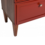 Тумба прикроватная красная из массива бука с 2-мя ящиками Wenge Light варинант исполнения - 4 | Loft Concept в Красноярске