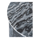 Столик кофейный с столешницей из черного мрамора Compact Black Marble Table варинант исполнения - 5 | Loft Concept в Красноярске