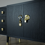 Большой Комод-буфет Elsa Dreams Black с ящиками варинант исполнения - 2 | Loft Concept в Красноярске