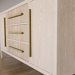 Буфет Primo с тремя ящиками и двумя фасадами Светлый дуб варинант исполнения - 7 | Loft Concept в Красноярске