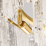 Люстра круглая с прозрачными стержнями разной длины Textured Glass Chandelier варинант исполнения - 6 | Loft Concept в Красноярске