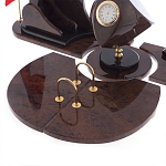 Настольный письменный набор из природного камня обсидиана коричневого Team leader варинант исполнения - 4 | Loft Concept в Красноярске