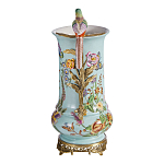 Ваза с птичкой из фарфора с бронзовыми элементами Garden of Eden варинант исполнения - 3 | Loft Concept в Красноярске