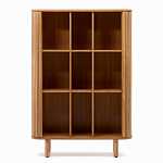 Буфет из ясеневого шпона с открытыми полками и 2-мя раздвижными дверями Toinette варинант исполнения - 3 | Loft Concept в Красноярске