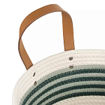 Корзина для хранения с ручками плетеная Interlacement Green  варинант исполнения - 2 | Loft Concept в Красноярске