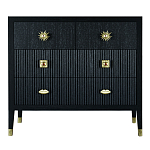 Бельевой Комод с 4 ящиками Elsa Dreams Black варинант исполнения - 5 | Loft Concept в Красноярске