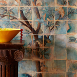 Обои ручная роспись Braganza Standard colourway on dyed paper варинант исполнения - 1 | Loft Concept в Красноярске