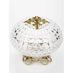 Конфетница из прозрачного рельефного стекла Eden Garden варинант исполнения - 2 | Loft Concept в Красноярске