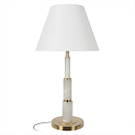 Настольная лампа с белым конусовидным абажуром More Tender варинант исполнения - 1 | Loft Concept в Красноярске
