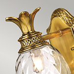 Бра для ванных комнат с прозрачным стеклянным плафоном в форме ананаса и декоративным основанием с рельефным узором Hinkley варинант исполнения - 2 | Loft Concept в Красноярске