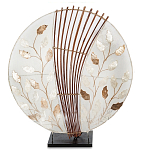 Настольная лампа из перламутра и дерева на подставке Indonesian Petal варинант исполнения - 3 | Loft Concept в Красноярске