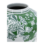 Ваза с зелеными цветочными и птичьими мотивами Vase Inspired by Nature варинант исполнения - 3 | Loft Concept в Красноярске