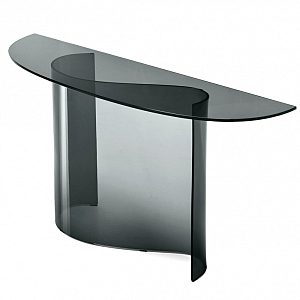 Консоль дымчатого цвета с изогнутым основанием Arabesque