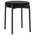 Табурет с мягким круглым сиденьем RIO Black варинант исполнения - 1 | Loft Concept в Красноярске