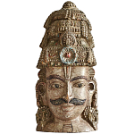 Арт-объект на стену Маска из массива акации Acacia Mask варинант исполнения - 6 | Loft Concept в Красноярске