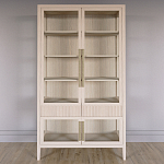 Витрина Primo со стеклянными фасадами и 2 ящиками Светлый дуб варинант исполнения - 1 | Loft Concept в Красноярске