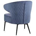 Современное мягкое кресло на металлических ножках Rakush Blue варинант исполнения - 4 | Loft Concept в Красноярске