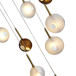 Люстра светодиодная с сферическими стеклянными плафонами Splatter варинант исполнения - 7 | Loft Concept в Красноярске