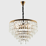 Люстра с прямоугольными хрустальными подвесками Lunet Crystal Rectangulars Chandelier 12 варинант исполнения - 3 | Loft Concept в Красноярске