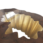 Кофейный стол Burl Exotic tree Coffee Table Black варинант исполнения - 3 | Loft Concept в Красноярске