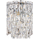 Люстра круглая с хрустальными подвесками на серебряном каркасе Roul Crystal Light варинант исполнения - 12 | Loft Concept в Красноярске