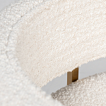 Стул букле бежевый с каркасом цвета матовое золото Tactility варинант исполнения - 4 | Loft Concept в Красноярске