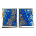 Портсигар с газовой зажигалкой из натурального камня Лазурит Stone Cigarettes Cases варинант исполнения - 4 | Loft Concept в Красноярске